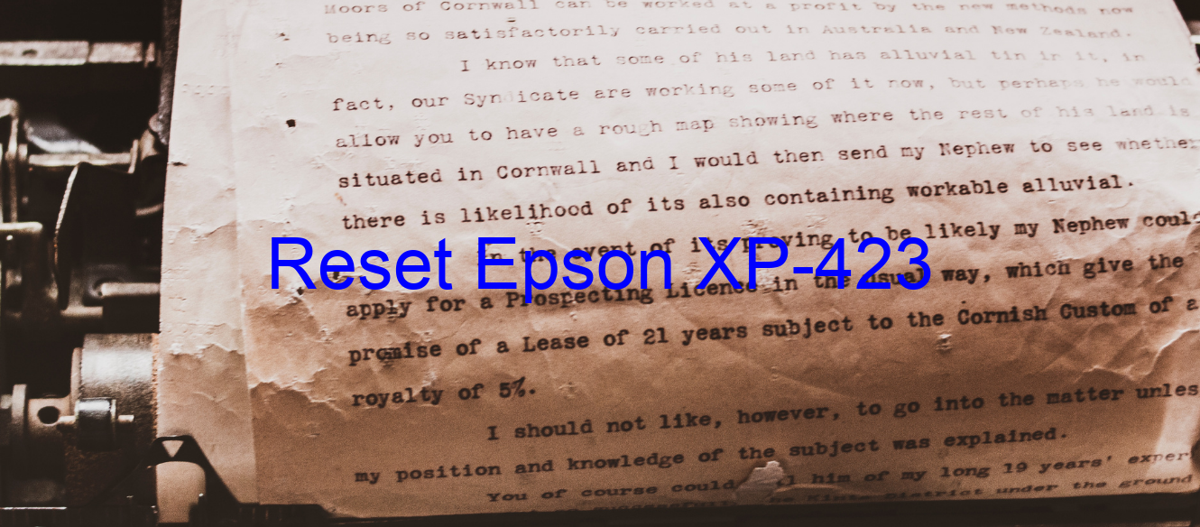 reset Epson XP-423