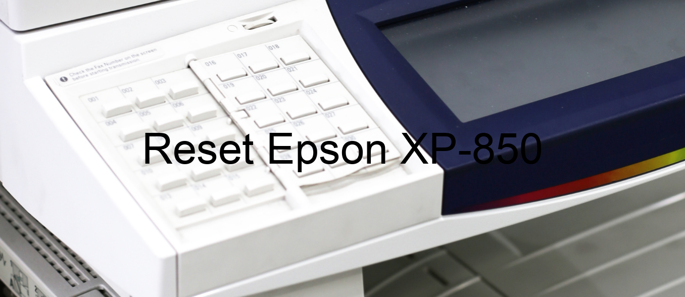 reset Epson XP-850