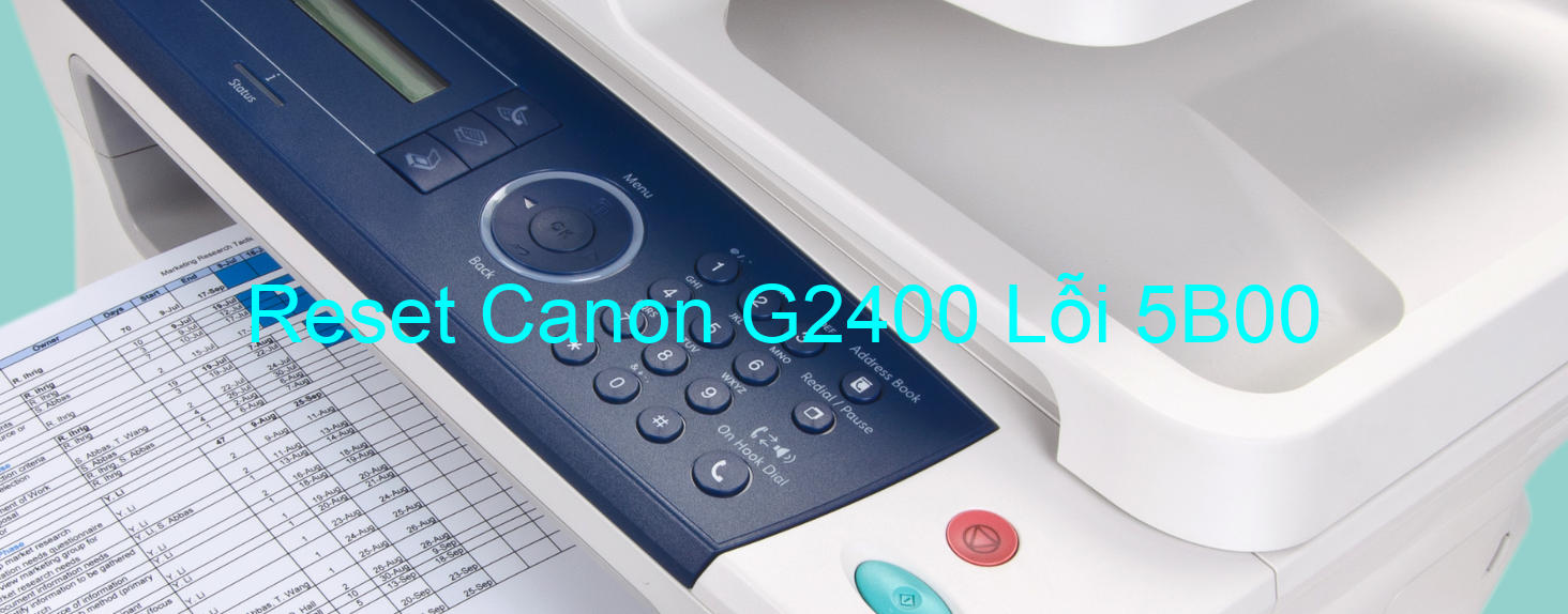 Reset Canon G2400 Lỗi 5B00