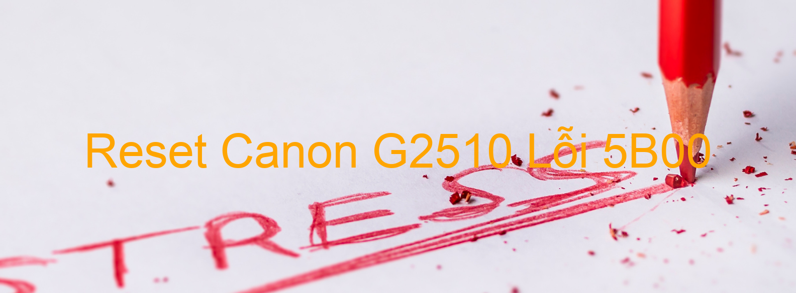 Reset Canon G2510 Lỗi 5B00