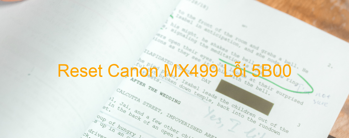 Reset Canon MX499 Lỗi 5B00