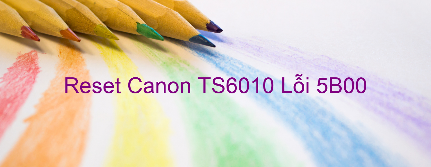Reset Canon TS6010 Lỗi 5B00
