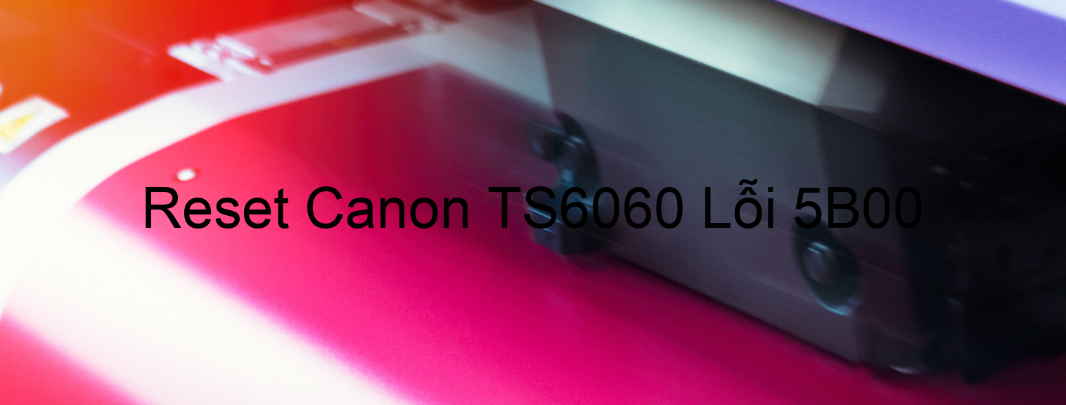 Reset Canon TS6060 Lỗi 5B00