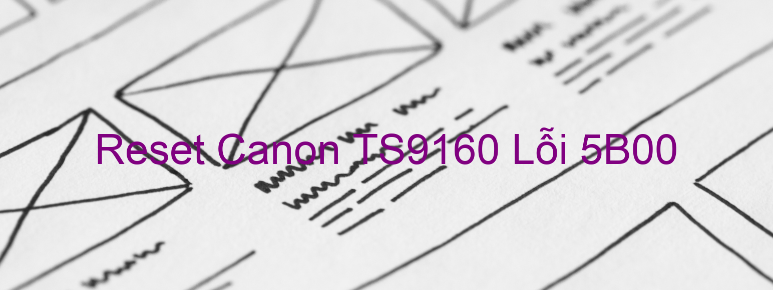 Reset Canon TS9160 Lỗi 5B00